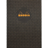 Блокнот в клетку Rhodia Heritage Moucheture мягкая обложка черный А5 / 80 листов / 90 гм