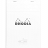 Ежедневник Rhodia Basics линейка мягкая обложка белый А4 / 80 листов / 80 гм
