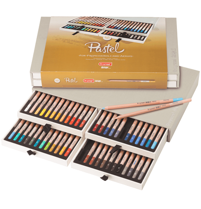 Пастельные карандаши Pastel Design Bruynzeel набор 48 цветов в выдвижном кейсе