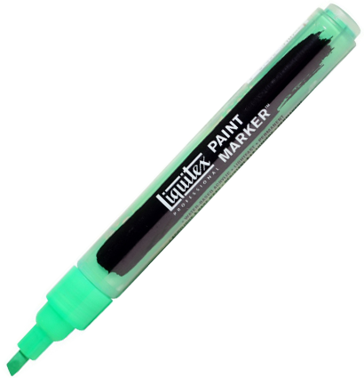 Маркер акриловый LIQUITEX PAINT MARKER Fine 2 мм 985 зеленый флуоресцентный