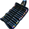 Пенал - свиток с фиксаторами для 24 маркеров Graph'it Marker Box, черный купить в художественном магазине маркеров и товаров для скетчинга Проскетчинг с доставкой по РФ и СНГ