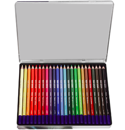 Van Gogh Royal Talens Basic 24 набор цветных карандашей в фирменном кейсе