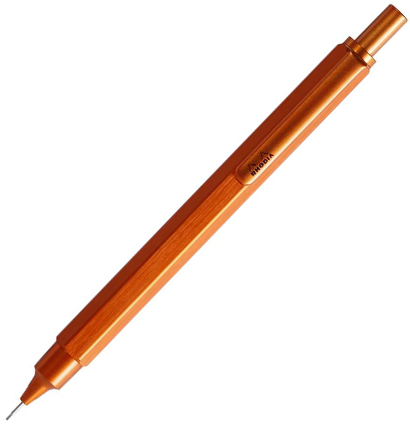 Карандаш механический Rhodia Script алюминиевый корпус оранжевый 0.5 мм