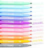 Набор маркеров-линеров Tombow Twin Tone Pastels + Brights 24 оттенка (два пера) купить в художественном магазине Скетчинг Про с доставкой по РФ и СНГ