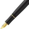 Перьевая ручка Kaweco DIA Gold черно-золотая глянцевая с синим картриджем в футляре купить в магазине брендовой канцелярии Скетчинг ПРО с доставкой по РФ и СНГ