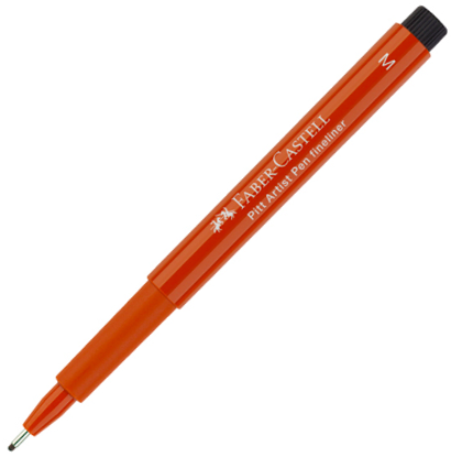 Линер капиллярный Faber-Castell Pitt Artist Pen цвета сангина, перо M - 0.7 мм