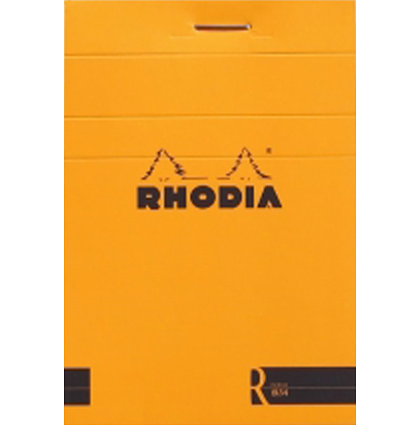 Блокнот нелинованный Rhodia Basics мягкая обложка оранжевый 8.5 х 12 см / 70 листов / 80 гм