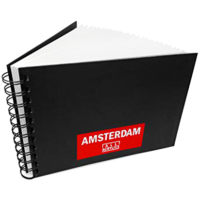 Альбом для акриловых красок и маркеров Amsterdam All Acrylics на пружине 21х35 см / 30 листов / 250 гм