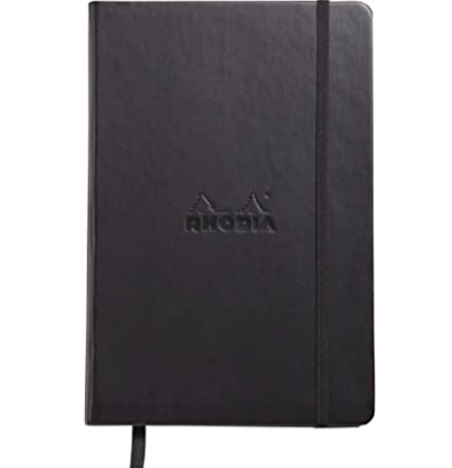Блокнот в точку Rhodia Webnotebook твердая обложка черный А6 / 96 листов / 90 гм