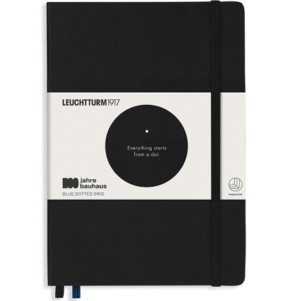 Блокнот Leuchtturm «Bauhaus Edition» А5 в точку черный 251 стр.