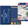 Акварельные карандаши купить Faber Castell Art Grip Aquarelle профессиональные цветные в наборе 12 цветов с кистью в магазине  товаров для скетчинга и рисования ПРОСКЕТЧИНГ