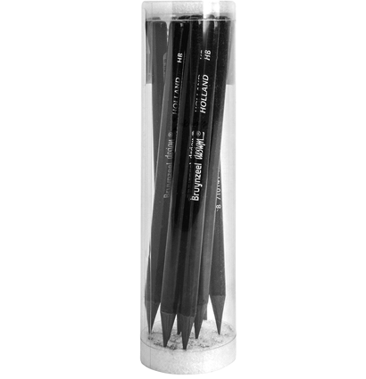 Набор чернографитных палочек Bruynzeel Graphite Sticks HB 12 штук в тубе