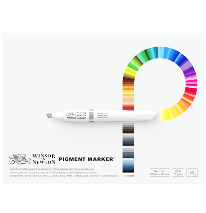 Бумага для маркеров Winsor & Newton Pigment Marker 28 x 35.6 см / 50 листов / 75 гм