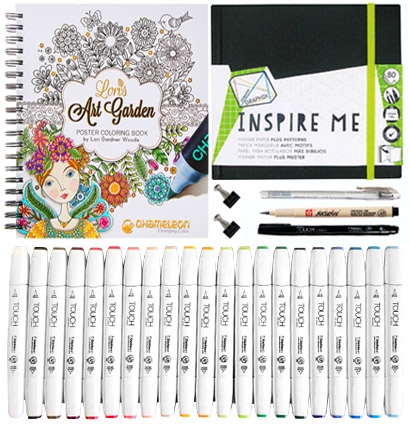 Набор маркеров для рисования SketchBox "Вдохновение" // 21 Touch Brush