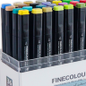 Finecolour Brush Marker набор маркеров с кистью 36 цветов в кейсе купить файнколор браш в магазине маркеров и товаров для рисования Скетчинг ПРО с доставкой по РФ и СНГ
