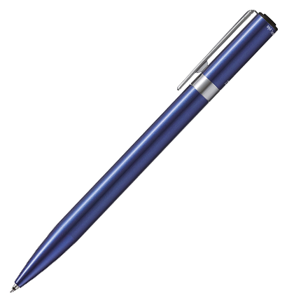 Ручка шариковая автоматическая Tombow ZOOM L105 City корпус синий линия 0.7мм подарочная упаковка, черная