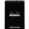 Блокнот в точку Rhodia Classic мягкая обложка черный А5 / 80 листов / 80 гм