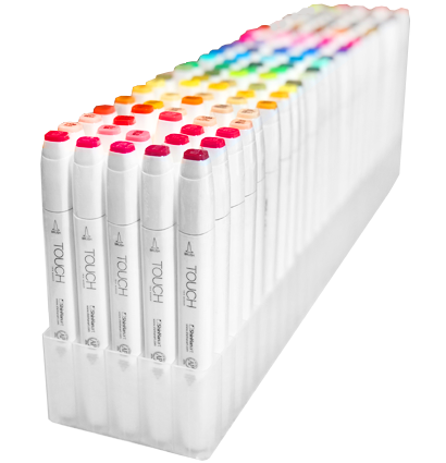 Набор маркеров Touch Brush PRO Set 120 цветов для рисования + Подставка