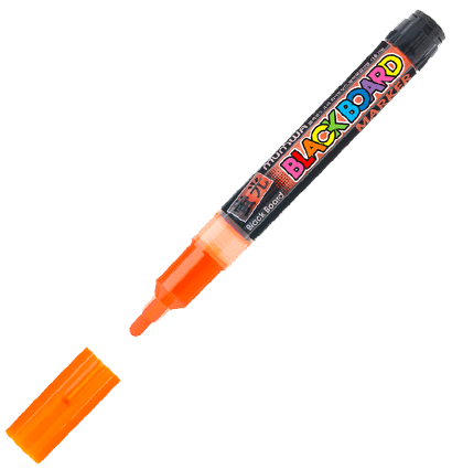 Маркер меловой Blackboard Marker MunHwa для любых поверхностей оранжевый 3 мм