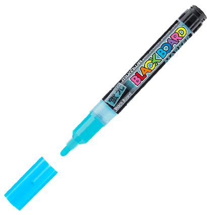 Маркер меловой Blackboard Marker MunHwa для любых поверхностей голубой 3 мм