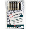 Набор Zentangle Tool Set Sakura Pigma 12 предметов линеры, карандаш, бумага купить в магазине Скетчинг про