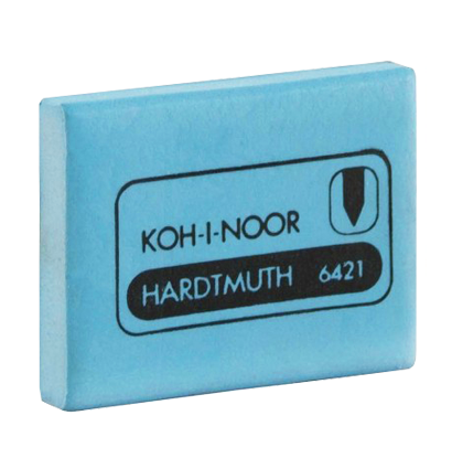 Мягкий ластик  - клячка для работы с интенсивностью карандаша Koh-i-noor 6421 Soft голубой