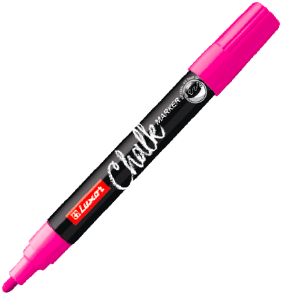 Маркер меловой Liquid Chalk Marker для любых поверхностей розовый 1 мм