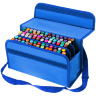 Купить пенал-сумку для маркеров с ремешком Prosketching Marker Bag 80-100 маркеров синюю в магазине маркеров и товаров для скетчинга ПРОСКЕТЧИНГ