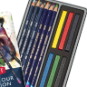 Набор акварельных карандашей Derwent Watercolour Collection 12 цветов разных серий в кейсе купить в магазине карандашей Скетчинг ПРО с доставкой по РФ и СНГ