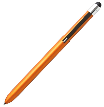 Ручка многофункциональная оранжевая Tombow ZOOM L104 5 в 1 (черный + красный + мех. карандаш + ластик + стилус)