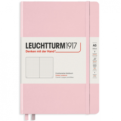 Записная книжка Leuchtturm «Medium» A5 в клетку розовая 251 стр.