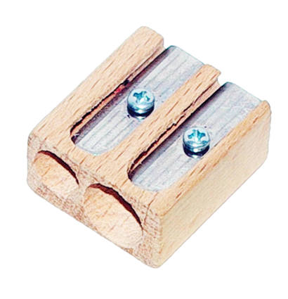 Точилка деревянная для карандашей Koh-I-Noor с двумя отверстиями