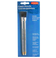 Набор ластиков-карандашей Derwent Eraser Pencils 2 штуки с кисточкой