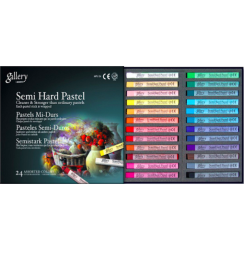 Пастель сухая Mungyo Gallery Semi-Hard Pastel 24 цвета полутвердая