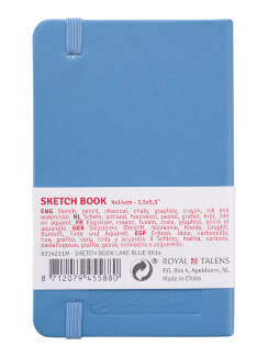 Скетчбук голубой для зарисовок Art Creation Sketchbook Royal Talens с резинкой А6 / 80 листов / 140 гм