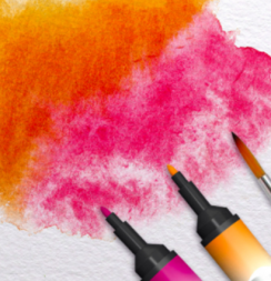 Набор акварельных маркеров Promarker Watercolour Winsor&Newton 6 цветов (насыщенные)