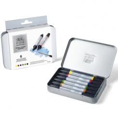 Набор акварельных маркеров Promarker Watercolour Winsor&Newton 6 цветов (насыщенные)