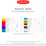 Набор капиллярных ручек Derwent Paint Pens №1 5 цветов перо 0.5 мм купить в художественном магазине Скетчинг Про