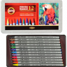 Акварельные карандаши Koh-I-Noor Progresso Aquarell 12 цветов в пенале купить в художественном магазине Скетчинг Про с доставкой по всему миру