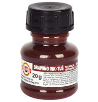 Тушь акриловая плакатная Koh-I-Noor Drawing Ink коричневая во флаконе 20 мл