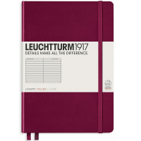 Записная книжка Leuchtturm «Medium» A5 в линейку винная 251 стр.