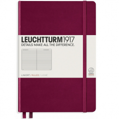 Записная книжка Leuchtturm «Medium» A5 в линейку винная 251 стр.