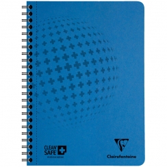 Тетрадь в клетку ClaireFontaine Clean'Safe с перфорацией и антибактериальная обложкой А5 / 60 листов / 90 гм