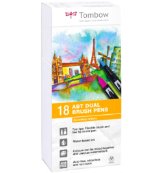 Набор брашпенов Tombow ABT Dual Brush Pen 18 Basic 2 (основные)