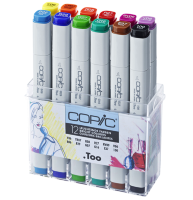 Набор маркеров COPIC CLASSIC 12 Bright Colours (яркие)