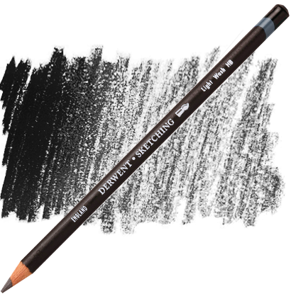 Чернографитный (простой) мягкий карандаш Derwent Sketching поштучно / выбор жесткости грифеля