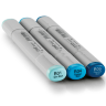 Набор маркеров Copic Sketch "Color Fusion 6" три синих маркера для создания градиента купить в художественном магазине Скетчинг ПРО с доставкой по РФ и СНГ