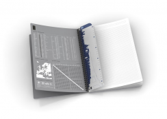 Блокнот Oxford Smart Black Notebook линейка мягкая обложка черный А5 / 90 листов
