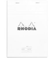 Ежедневник Rhodia Basics линейка мягкая обложка белый А5 / 80 листов / 80 гм