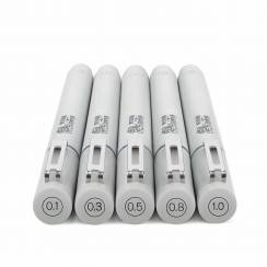 Набор черных линеров Winsor&Newton 5 штук разной толщины 0.1-1 мм в блистере